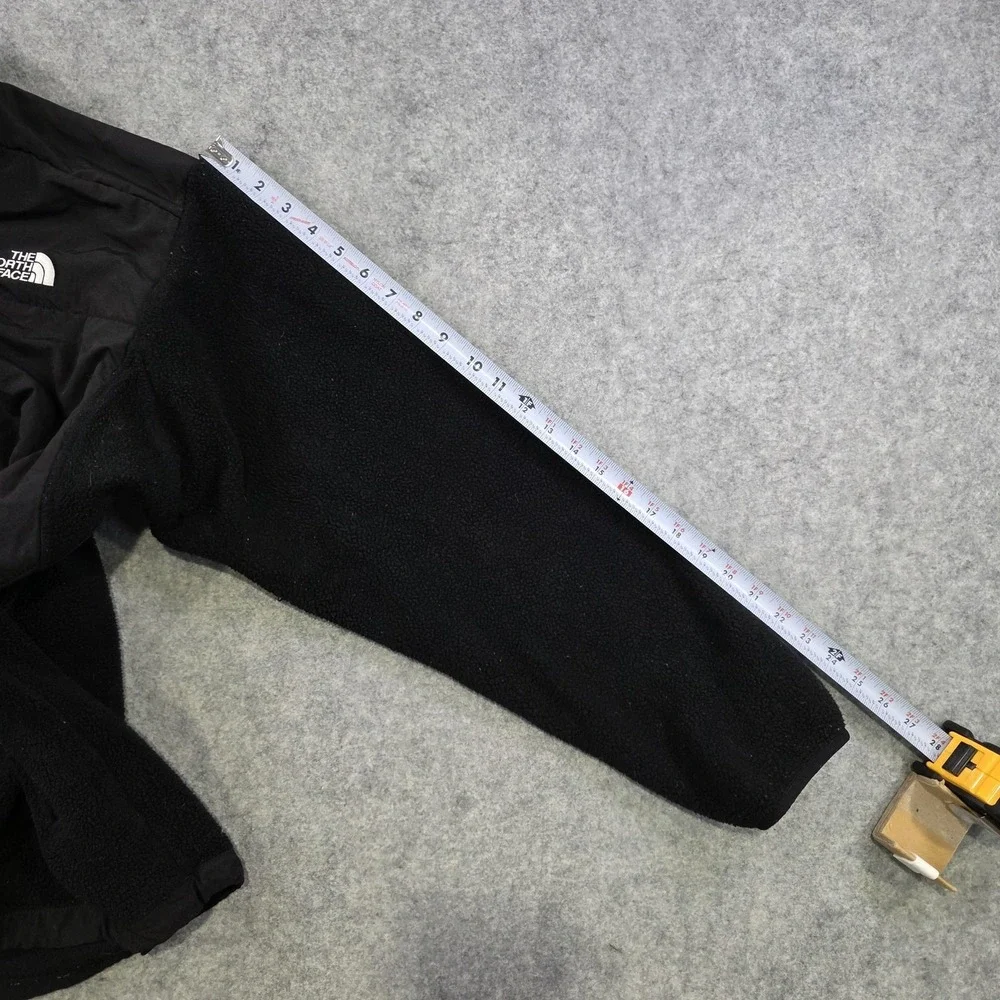The North Face Denali Jacket Mens XL Black Fleece Nylon Full Zip Windbreaker